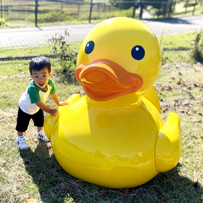 プレスリリース：黄色いアヒルちゃんのオブジェ